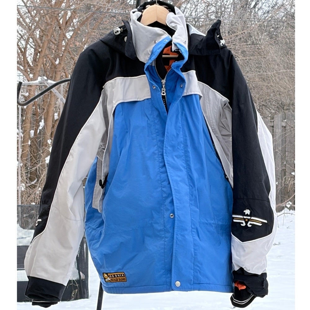 Vintage Bogner Nevado Sajama Goan Thylmann Ski‎ Jacket Blue Colorblock 90s EU 46